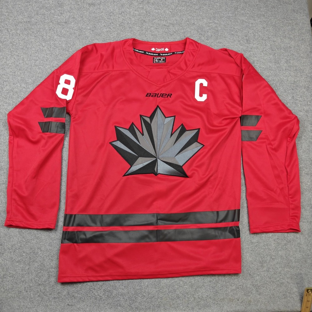 Canada Jersey Mens 2XL Red Olympic Hockey Bauer Sidney Crosby 87 National Team